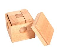 1 Pieza de Rompecabezas de Madera, Juguete de Madera para ejercitar la Mente, Rompecabezas Educativo, Caja de matemático, Juguete de Regalo para niños y Adultos, de m