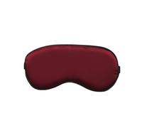 1 pieza de seda sintética antifaz para dormir, máscara de ojos monocolor, suave, transpirable, de viaje, vendaje de ojos, máscara de noche, antifaz para el alivio de la fatiga, rojo vino