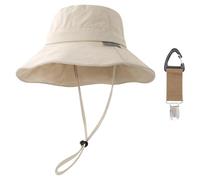 1 Pieza De Sombrero De Pesca De Protección Solar Y 1 Pieza De Clip De Sombrero, Gorro Ancho De Secado Rápido, Caminata Exterior Y Sombrero De Campamento, Protección Solar Al Aire Libre.