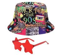 1 Pieza De Sombrero De Pescador Retro Y 1 Pieza De Copas De Estrellas, Accesorios De Ropa, Accesorios Para La Fiesta, Accesorios De Moda Y Personalizados