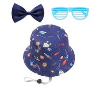 1 Pieza De Sombrero Solar De Dibujos Animados, Vasos De 1 Pieza Y Mosca De 1 Pieza, Sombrero De Sol, Coraje De Pesca Ajustable, Suministros De Vestir Para Niños.