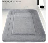 1 pieza de tapete de baño , absorbente y antideslizante, con reverso antideslizante de espuma viscoelástica de PVC, tapete universal para baño, dormitorio, , cocina, , , accesorios de baño