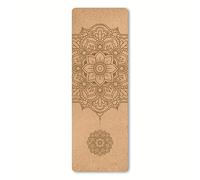 1 pieza de tapete de yoga de corcho, tapete de fitness de TPE engrosado, tapete de yoga, tapete de ejercicio, tapete de yoga, tapete para saltar a