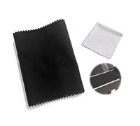 1 pieza de tela negra clave, con 1 pieza de gris limpiar paño, paño de limpieza de piano a prueba de polvo, instrumento musical clave limpiar paño, instrumento musical paño de limpieza