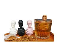 1 pieza de tetera de esqueleto de calavera, filtro de silicona, bolsa de té, infusor de especias, colador de silicona,difusor de filtro de especias, dispositivo de elaboración-Color aleatorio