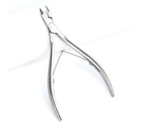 1 pieza de tijeras para cutículas, cortaúñas, alicates de corte, manicura, acero inoxidable, herramientas para el cuidado de la pedicura, tijeras para cutículas