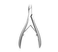 1 pieza de tijeras para cutículas y uñas, cortaúñas, alicates de corte para manicura, acero inoxidable, herramientas para el cuidado de la pedicura, plateadas.