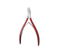 1 pieza de tijeras para uñas, cortador de cutículas, cortaúñas, tijeras, removedor de cutículas, herramientas para manicura, E0001A, 02, rojo