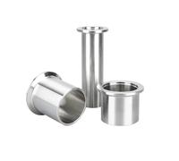 1 pieza de tubo de soldadura KF10 KF16 KF25 KF40 KF50 ajuste de tubo de vacío para triple abrazadera de 20 mm, 30 mm, 40 mm, 50 mm, acero inoxidable 304 (longitud 30 mm, KF50 OD54 mm ID50 MM_SUS304)