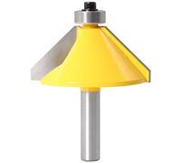 1 pieza de vástago de 8 mm, chaflán grande de 45 grados y amp;Broca for enrutador de bordes biselados, herramienta de corte de madera, brocas for enrutador de carpintería