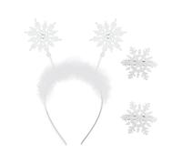 1 Pieza Diadema De Copo De Nieve, 2 Piezas Horquillas De Copo De Nieve, Accesorios Para El Cabello, Diadema De Copo De Nieve Para Mujer, Accesorios Para El Cabello