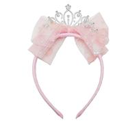 1 Pieza Diadema De Corona Con Lazo, Diadema Para Niños, Diadema Dulce Y Linda, Diadema De Accesorios Para El Cabello, Accesorios Para El Cabello