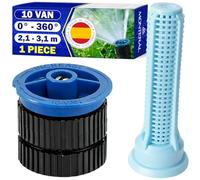 1 Pieza Difusor Tobera Tipo 10 VAN para Aspersores de Riego Cesped con Sector de Riego Ajustable de 0° a 360° y un Alcance de 2,1-3,1 m - MADE IN SPAIN - MONTERAL