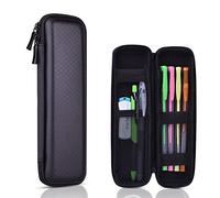1 Pieza Duro EVA Estuche para Lapices Negro Caja Protectora de la Pluma Rigido, negro Bolsa para Ejecutivo, Bolígrafo,Lápiz Táctil