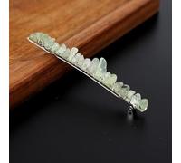 1 pieza elegantes horquillas para el pelo para mujer, horquillas de cristal natural, joyas para novia, boda, clip para el pelo francés, pinza para el pelo para mujer con piedras preciosas para el día