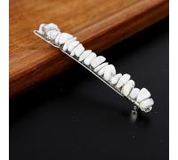 1 pieza elegantes horquillas para el pelo para mujer, horquillas de cristal natural, joyas para novia, boda, clip para el pelo francés, pinza para el pelo para mujer con piedras preciosas para el día