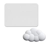1 Pieza En Forma De Muñeca En Forma De Nube Y Una Almohadilla De Ratón Rectangular De 1 Pieza, Almohadilla De Ratón Anti-Deslizamiento, Suministros De Oficina, Accesorios De Mouse.
