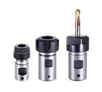 1 pieza ER11 ER16 ER20 mandril eje del motor varilla de extensión pinza de husillo herramientas de torno varilla de corte de husillo 4 mm 5 mm 6 mm 8 mm 12 mm soporte(C25-ER20A-6mm)