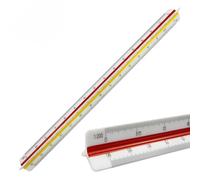 1 Pieza Escalimetro Profesional Regla,30 cm Regla de Escala, Regla de Escala Triangular Métrica 1:100 1:200 1:250 1:300 1:400 1:500,Escalímetro triangular de plástico