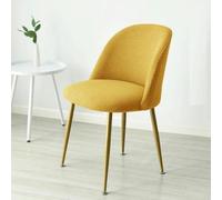 1 pieza Funda de silla de vellón polar elástica Fundas de taburete pequeño Fundas de silla de comedor de respaldo bajo individual Funda de asiento Decoración del hogar Funda de silla A 6 1 pieza