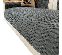 1 Pieza, Funda para Sofá para Perros, Fundas para Sofá Lavables Y Antideslizantes para 2-3 Cojines, Piel Sintética De Conejo, Protector De Muebles(Gris,70x210cm)