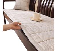 1 Pieza Funda para Sofá para Perros Lavable, Fundas para Sofás para Mascotas para 2-3 Cojines Almohadillas Gruesas, Apto para Mascotas, Protector De Muebles(Khaki,80x240cm)