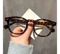 1 pieza Gafas para mujer sin cristales, 2025, montura cuadrada de , gafas de moda, decoración con diseño de remaches estilo japonés vintage, adecuadas para uso diario versátil
