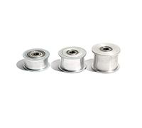 1 pieza HTD5M-30 polea loca de distribución de aleación de aluminio, ancho de correa 27mm sin rueda síncrona de rodamiento de dientes, Diámetro del agujero 8mm