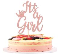 1 pieza It's a Girl decoración para tarta dulce niña Cake Topper revelación del género decoración de pastel para bebé ducha niña cumpleaños fiesta pastel decoración oro rosa