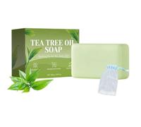 1 Pieza JabóN De áRbol De Té, JabóN Natural De Arbol De Té Con Redes De Espuma, Jabon Manos Cuerpo Y Cara, Controla La Grasa,Elimina El Sudor Y El Mal Olor