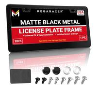 1 Pieza JDM Estilo Mate Negro plástico matrícula Marco Delantero o Trasero Cubierta Titular día Nosotros Coche sedán camión SUV Autocaravana Furgoneta