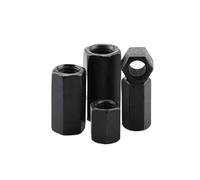 1 pieza M1.6-M64 Grado 12.9 Espaciador hexagonal negro Tuerca de acoplamiento Tuerca hexagonal larga/Tuerca de rosca de conexión(M16)