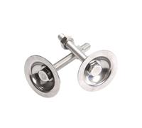 1 pieza M10/M12 acero inoxidable 316 tornillo con base de soporte de copa de pie para muebles, M10x100mm