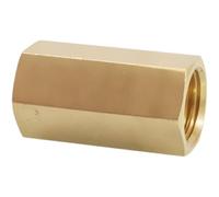 1 pieza M3 M4 M5 M6 M8 M10 M12 M14 M22 conector de tubo adaptador de acoplamiento de varilla hexagonal de latón hembra métrico for agua, gas y aceite(M14x1.5mm)