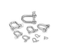1 pieza M4 M5 M6 M8 M10 M12 M14 M16 Mosquetón D Llavero Gancho Tornillo A2 304 Acero Inoxidable(Bow Type,M12)