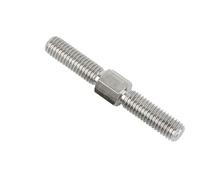 1 pieza M5 M6 M8 M10 M12 304 acero inoxidable rosca izquierda y derecha barra roscada de doble extremo perno de varilla roscada(50mm,M10-1pcs)