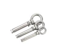 1 pieza M6 M8 M10 M12 304 gancho de tornillo expansión acero inoxidable anillo elevación universal perno ojo hardware oscilante(M8x70mm)