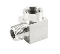 1 pieza M8 M10 M12 M14 M16 M18 M20 Rosca macho hembra métrica Codo de acero inoxidable Accesorio de tubería de alta presión Acoplador(Female to Male,M14x1.5)