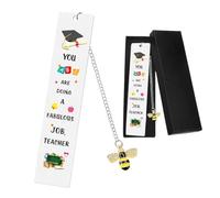 1 Pieza Marcapaginas Originales, Marcadores de Libros de Metal con Caja, Marcapaginas Personalizado de Inspiradores Amistad, Regalos de Graduación, Regalo de Cumpleaños para Amigo Niños