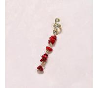 1 pieza Metal Dreadlocks Haarschmuck,Haarspiralen Clips Spiral Pin Spirale Haarspange mit Steinperlen Spirale Haar Clip Zöpfe Schmuck für Männer & Frauen DIY Haar Stil,Weinrot,M