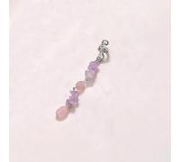 1 pieza Metal Dreadlocks Haarschmuck,Haarspiralen Clips Spiral Pin Spirale Haarspange mit Steinperlen Spirale Haar Clip Zöpfe Schmuck für Männer & Frauen DIY Haar Stil,HellPurple A,M