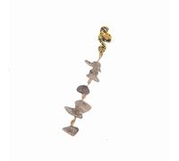 1 pieza Metal Dreadlocks Haarschmuck,Haarspiralen Clips Spiral Pin Spirale Haarspange mit Steinperlen Spirale Haar Clip Zücken Schmuck für Männer & Frauen DIY Haarstil Grau,M