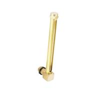 1 pieza mirilla calibrador codo forma L M16x1,5mm x 80mm, indicador de nivel de aceite de rosca macho construcción de latón