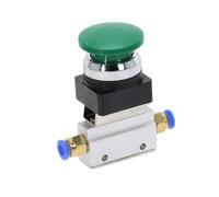 1 pieza MOV-03APPL 1/8 "PT válvula neumática de cabeza de seta verde de dos posiciones roscada de tres vías con accesorios(4MM)