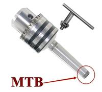 1 pieza MTA MTB MT1 MT2 MT3 MT4 B10 B12 B16 B18 0,6-6/1-10/1-13/3-16/5-20 mm, vástago de rosca Morse, mandril for torno, máquina de perforación CNC(MTB,MT2-B16 (1.5-13mm))