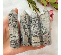 1 pieza Natural Picasso Jade cristal cuarzo Obelisco Reiki gema regalo decoración de la habitación (Size : 1000g)