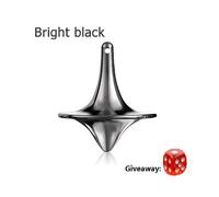 (1 pieza negro brillante) 2022 Nuevo Mini giroscopio de metal mágico Preciso Peonza Hipnosis Juguete de presión