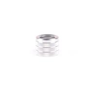 1 Pieza para Hummer H2 2003-2007 Aleación Aluminio, Interruptor Limpiaparabrisas Trasero Coche, Perilla Ajuste, Cubierta Anillo Embellecedor Moldura Automática Pegatinas Decorativas(Plata)