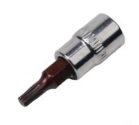 1 pieza para Torx Bit Socket con vástago hexagonal 1/4 pulgadas Drive para tornillos T8 a T40 adecuado para reparaciones mecánicas Material de acero al cromo vanadio ()