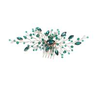 1 pieza Pinza De Pelo Con Diamante Verde Accesorios Para El Cabello De Novia Pasador De Pelo De Novia Peine Para El Cabello Retro Accesorios Para El Cabello De Las Mujeres Accesorios Para Mujer
